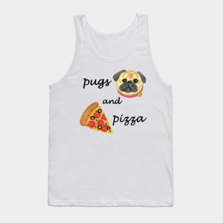 Pugs and Pizza Tank Top